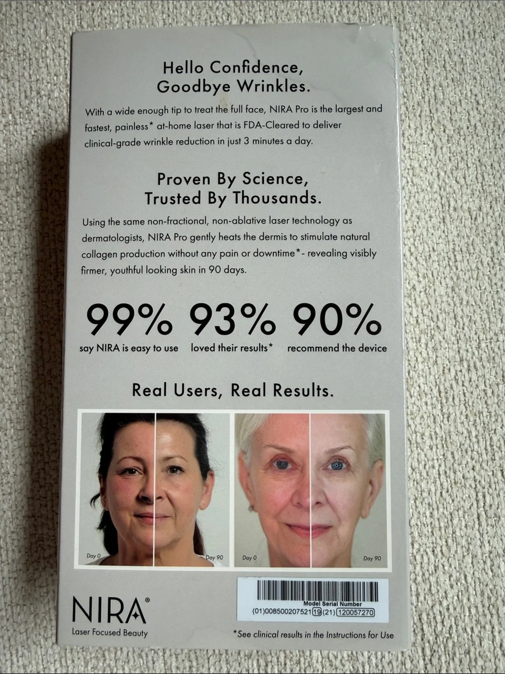 NIRA Pro Laser Advanced Wrinkle Reduction & Skin Renewal
